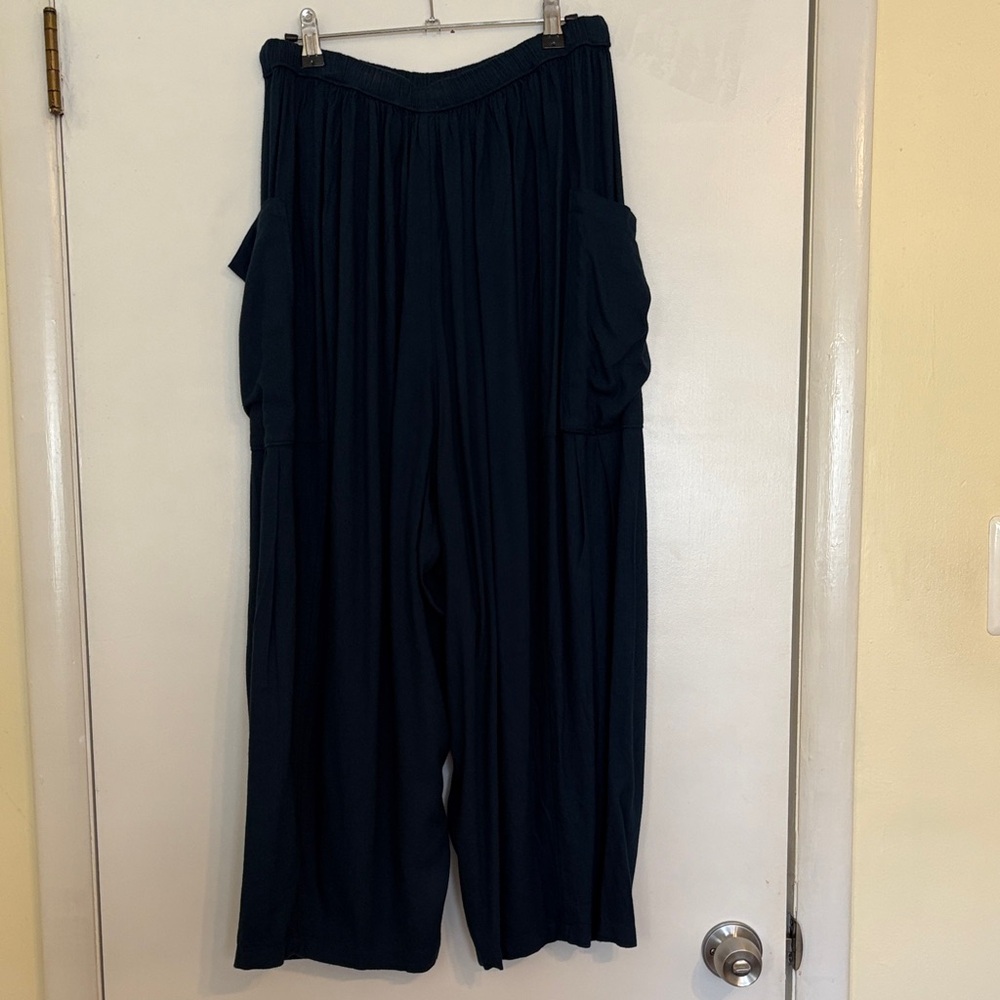 Free People Quinn Pants Wide Leg Drawstring color is Titan never worn like new - Picture 3 of 4